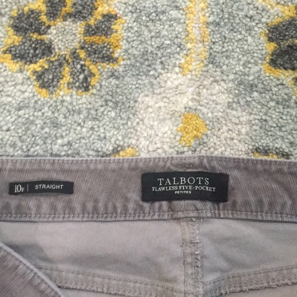 Talbots Flawless Corduroy Gray Pants - Picture 4 of 4